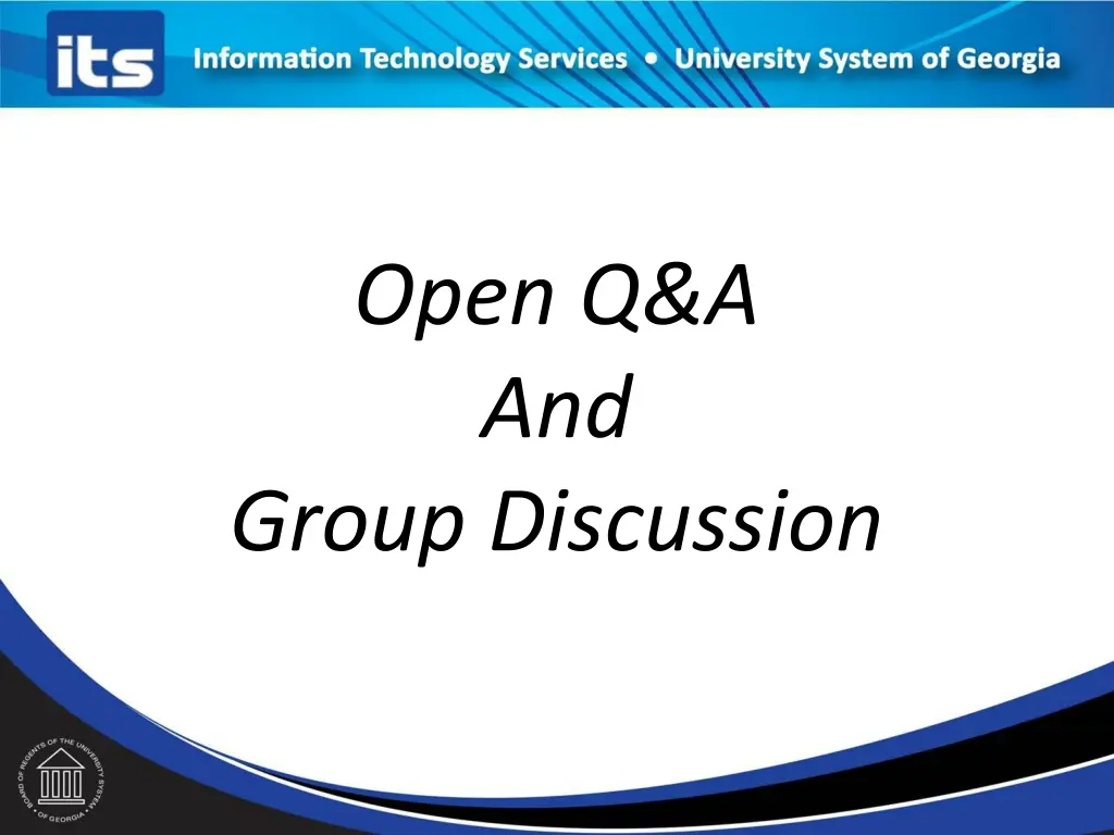 open q a and group discussion