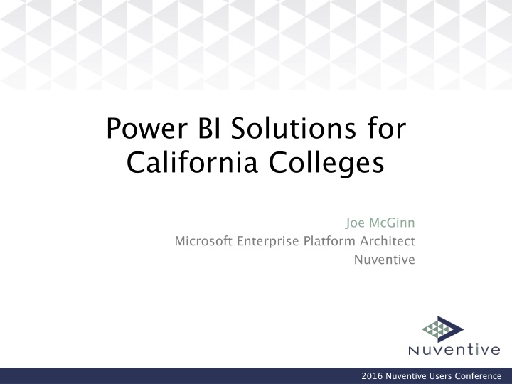 power bi solutions for california colleges