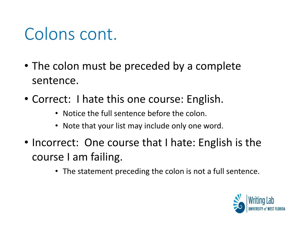 colons cont