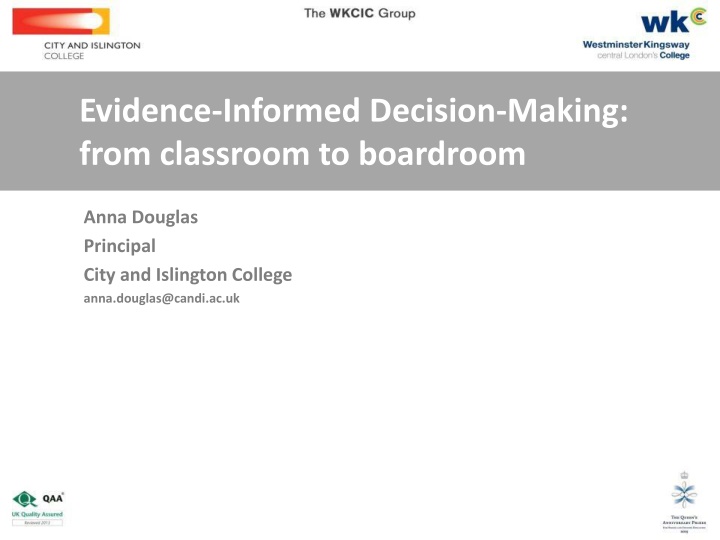 evidence informed decision making from classroom