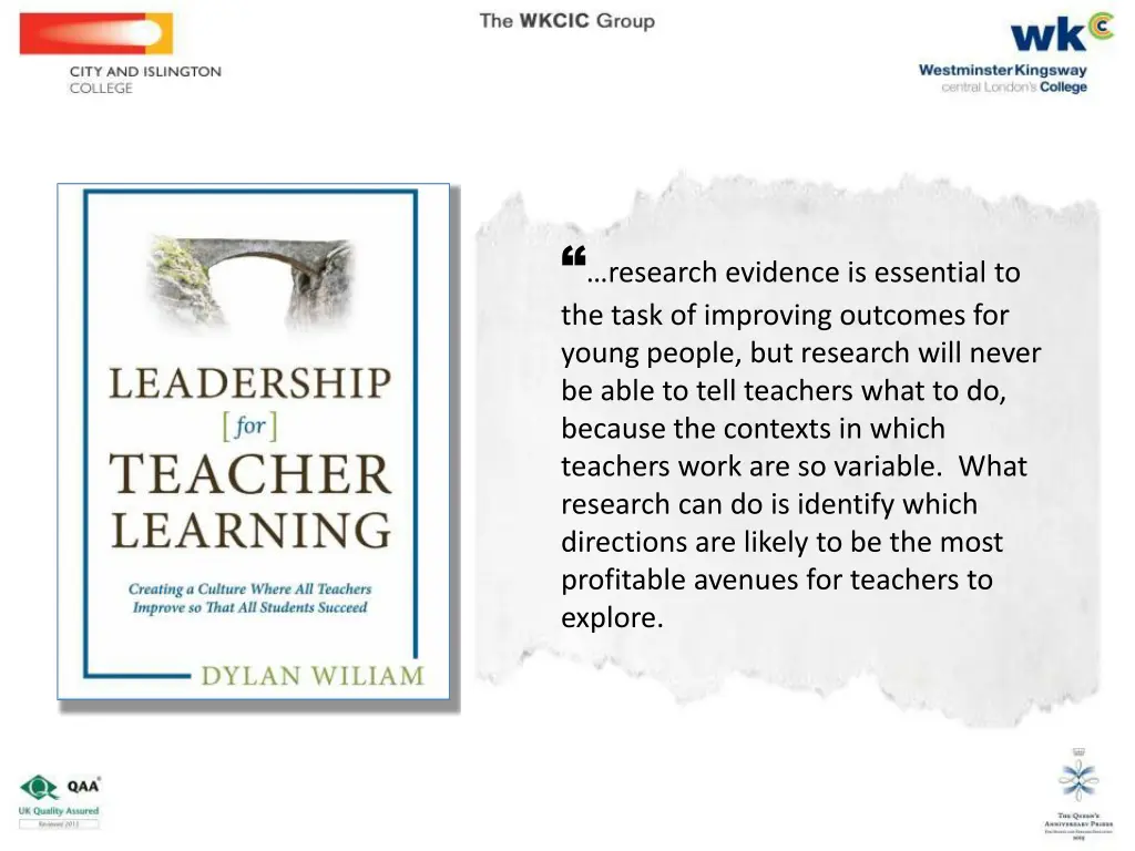 research evidence is essential to the task