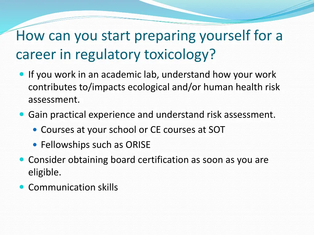 how can you start preparing yourself for a career