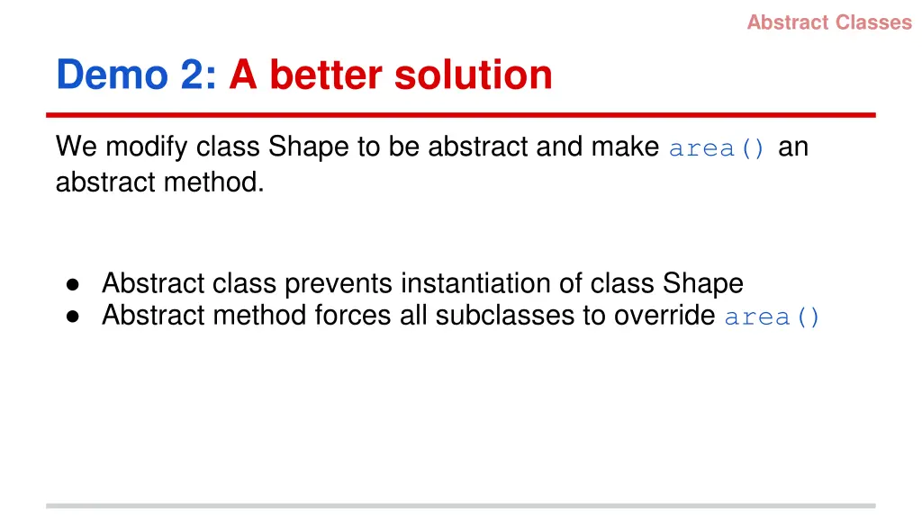 abstract classes 6