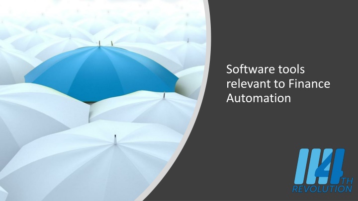 software tools relevant to finance automation