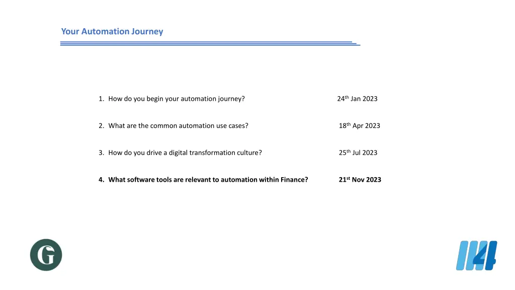 your automation journey