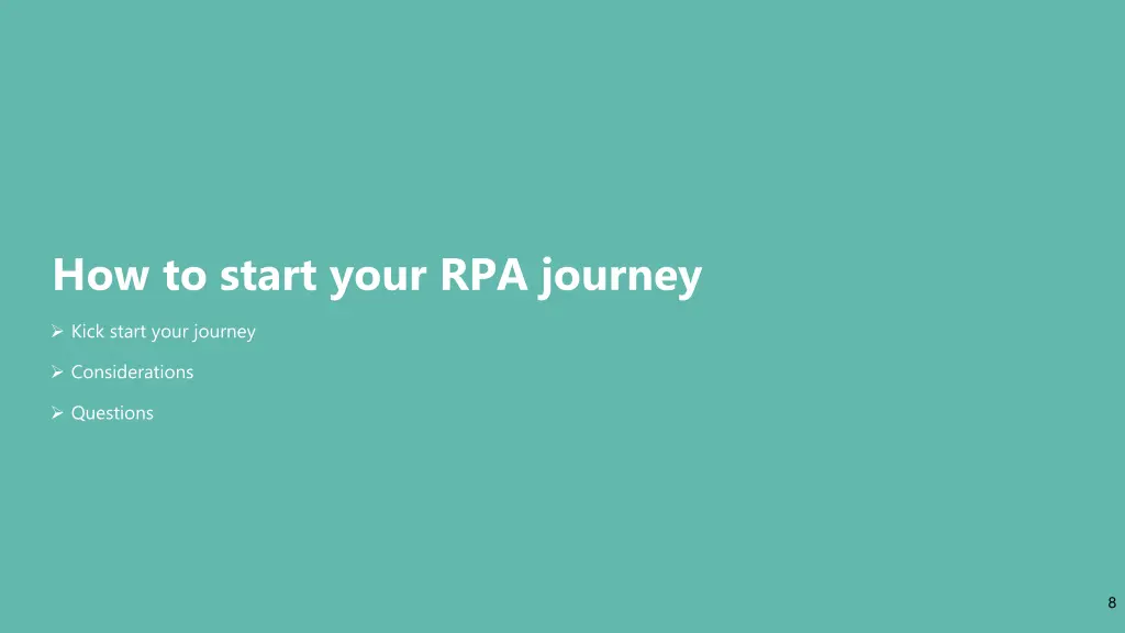 how to start your rpa journey