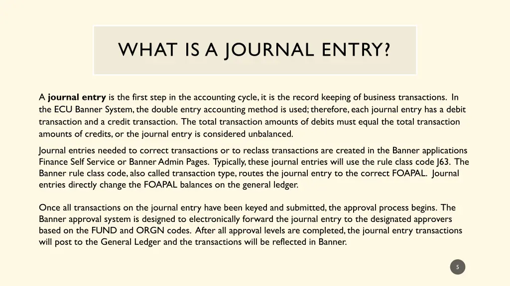 what is a journal entry