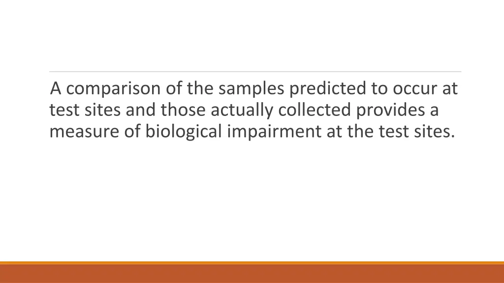 a comparison of the samples predicted to occur