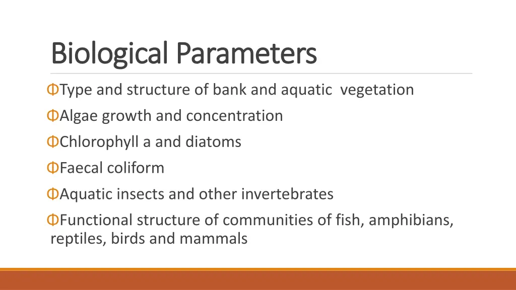 biological parameters biological parameters