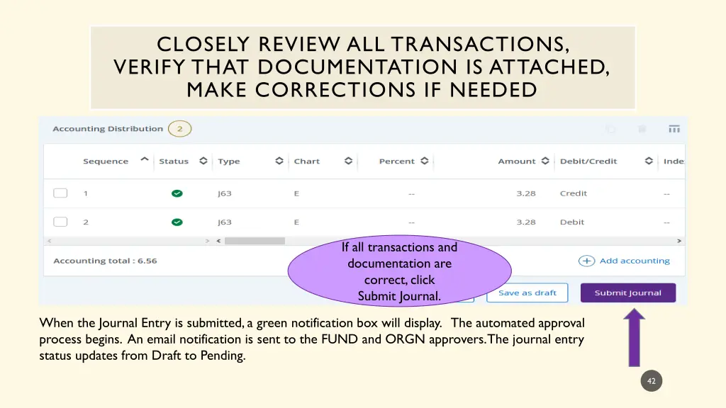 closely review all transactions verify that 2