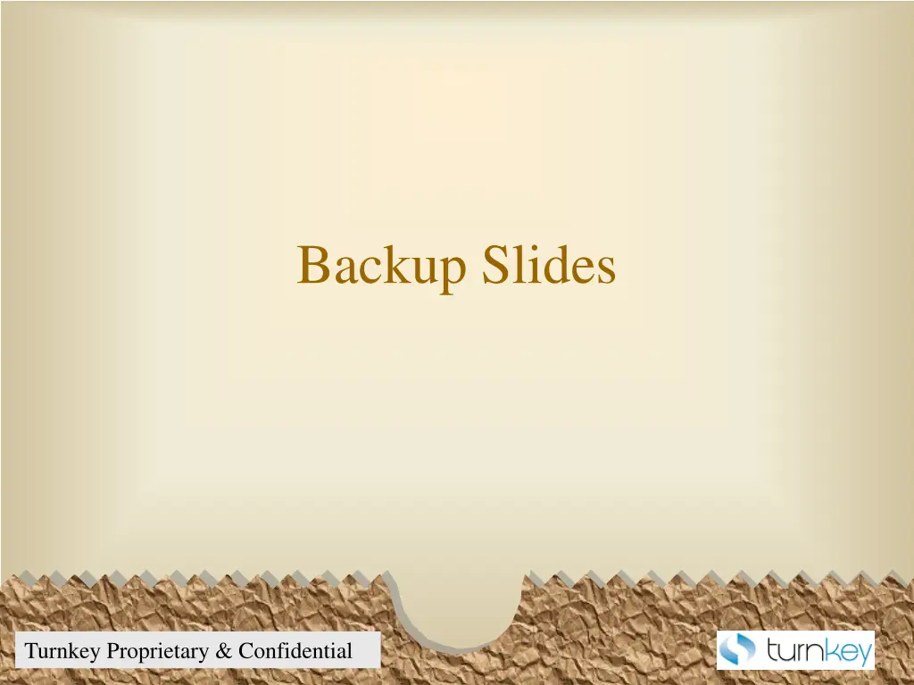 backup slides