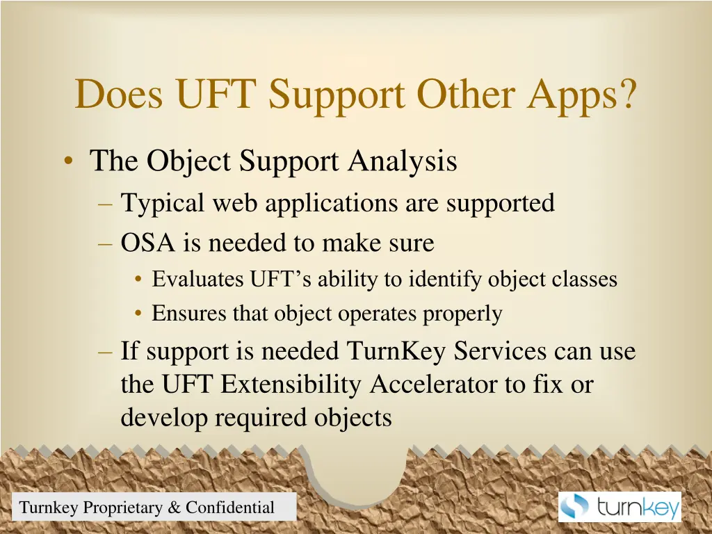 does uft support other apps