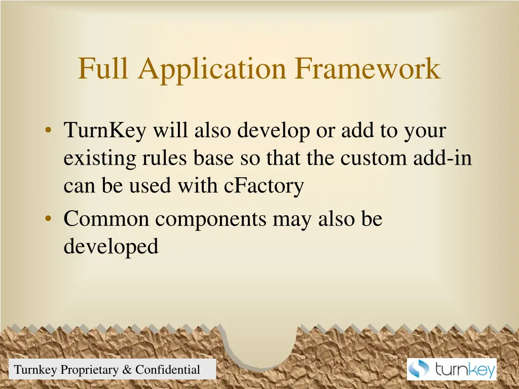 full application framework