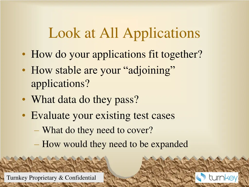 look at all applications