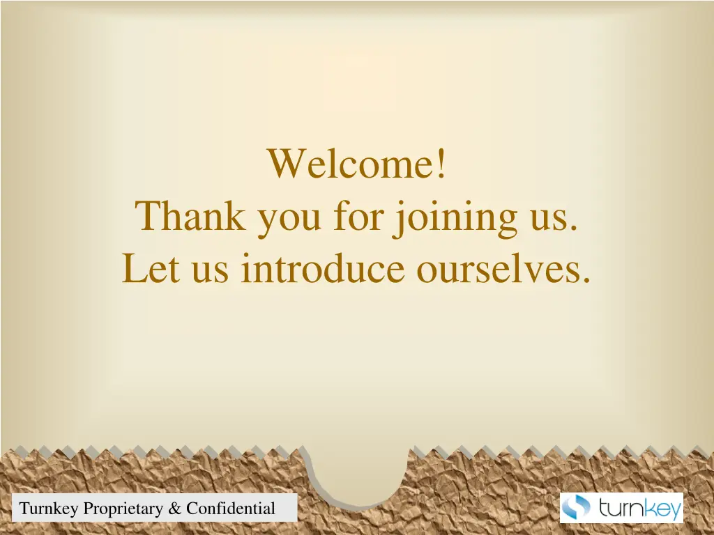 welcome
