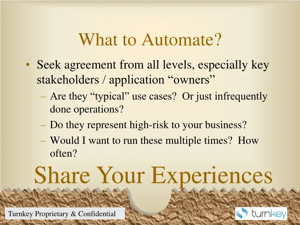 what to automate