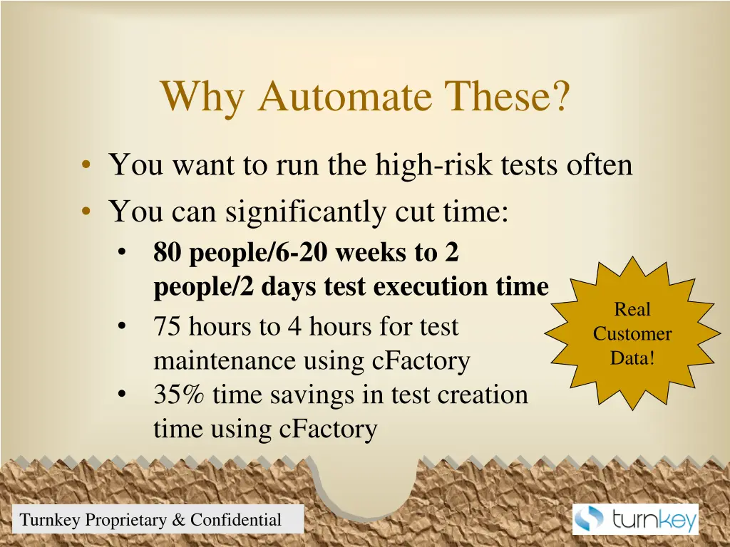 why automate these