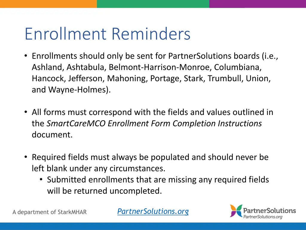 enrollment reminders