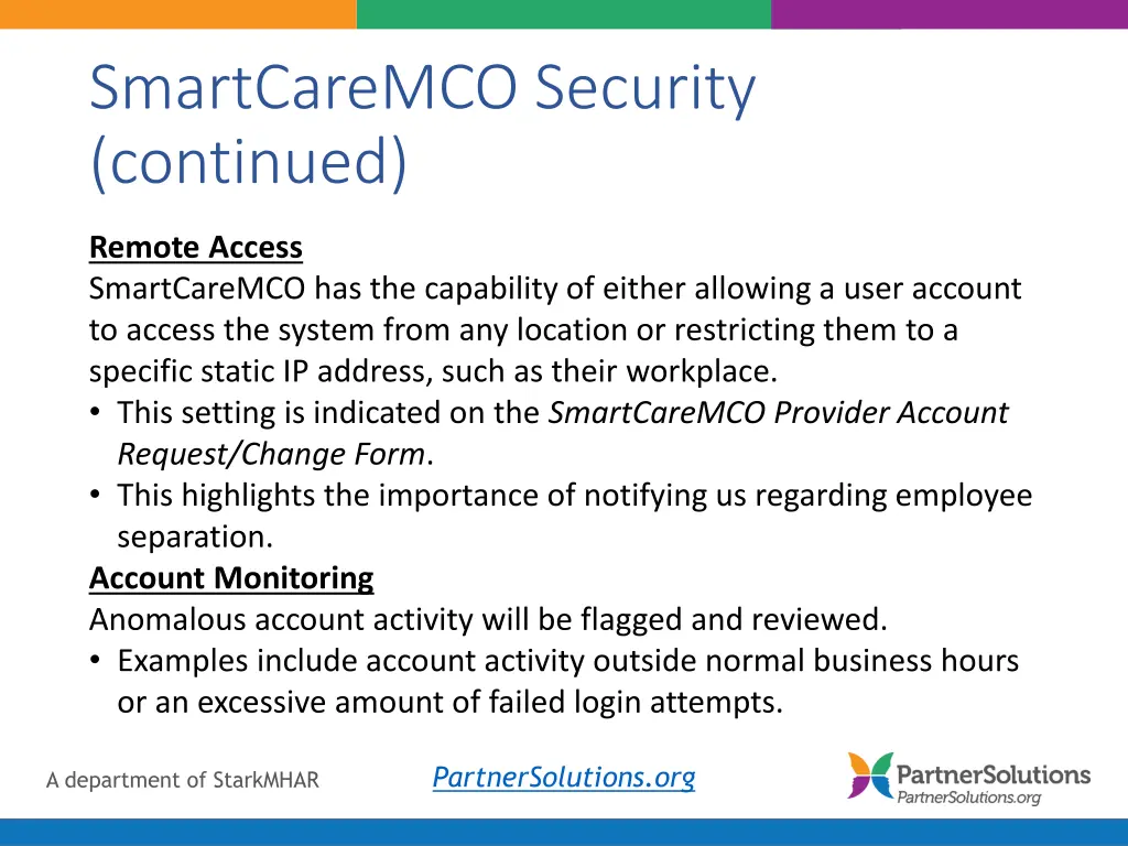 smartcaremco security continued