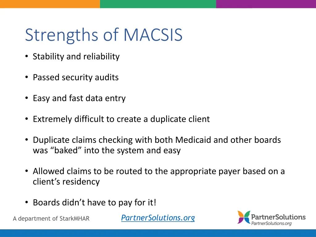 strengths of macsis