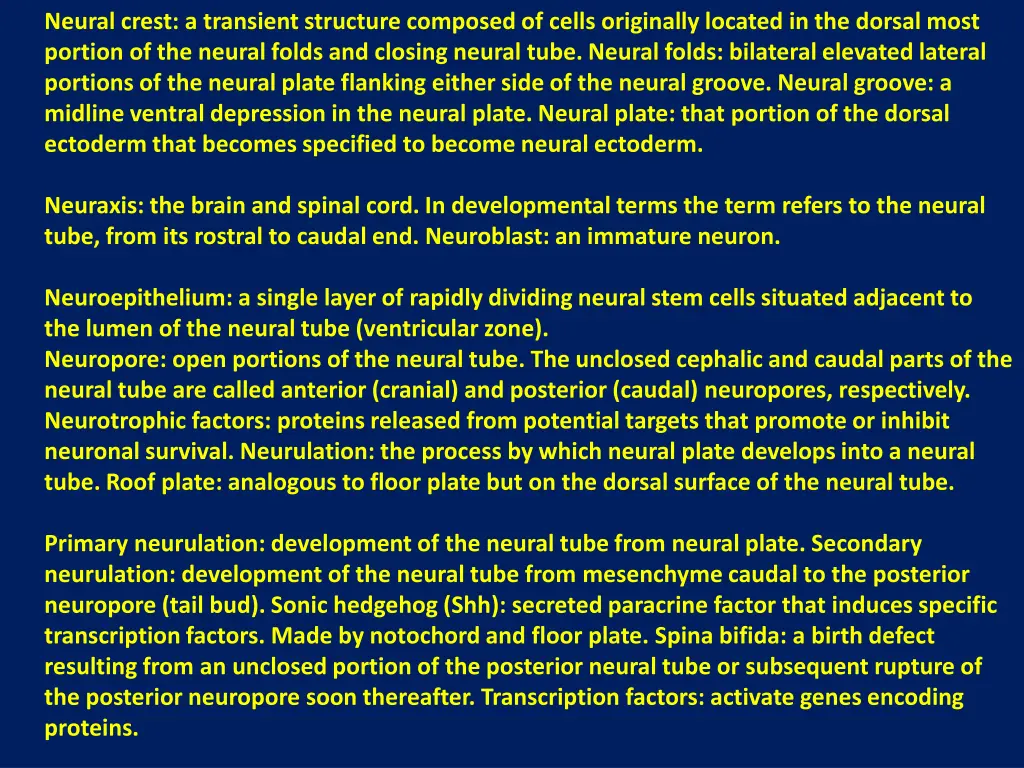 neural crest a transient structure composed