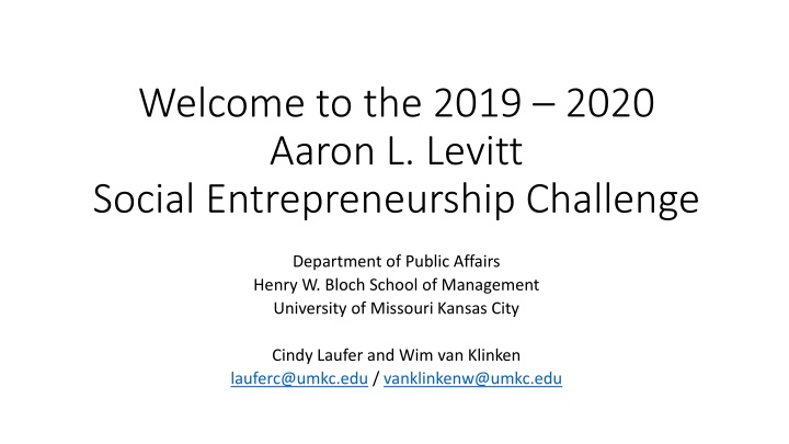 welcome to the 2019 2020 aaron l levitt social