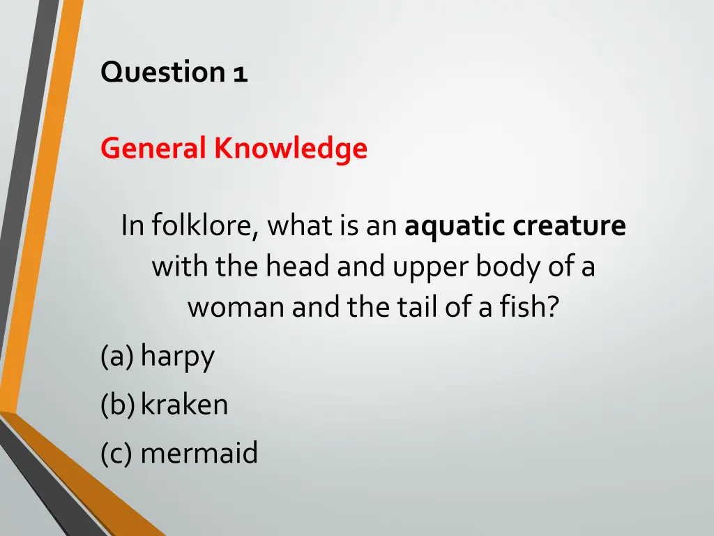 question 1