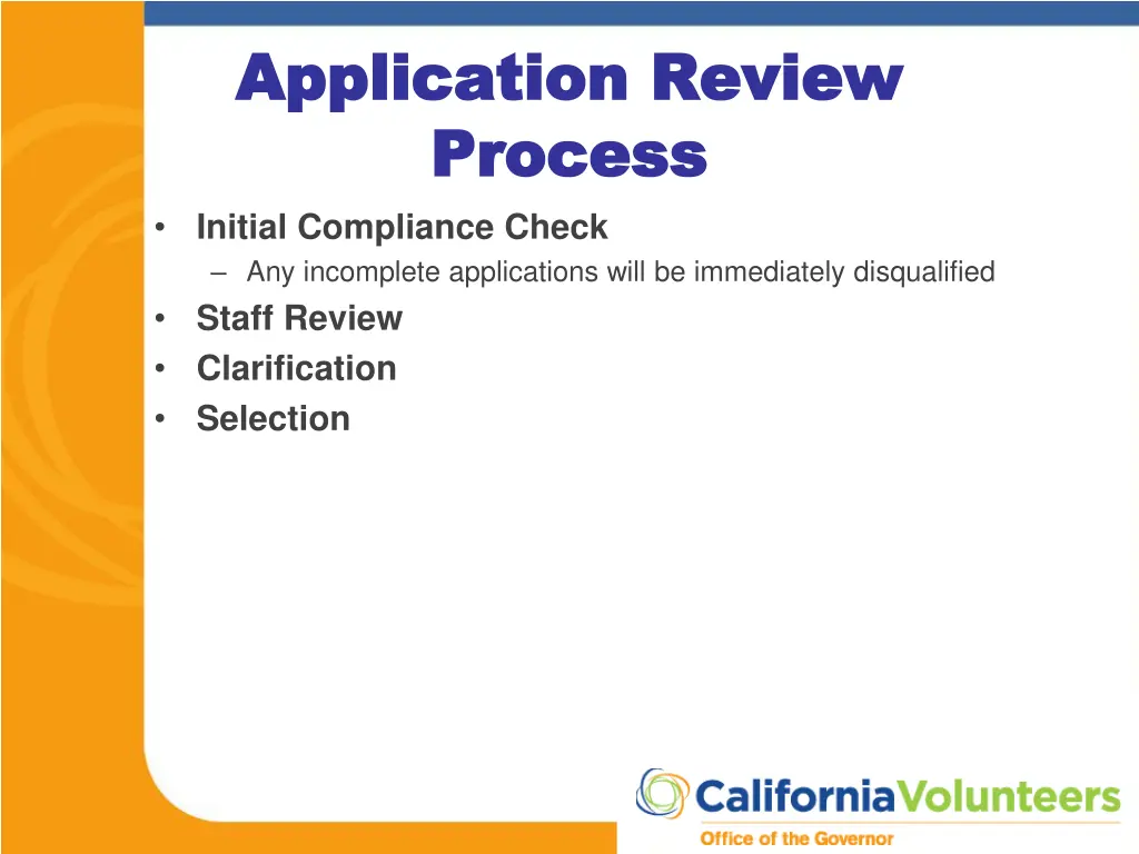 application review application review process