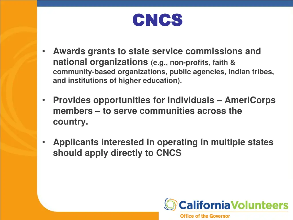 cncs cncs