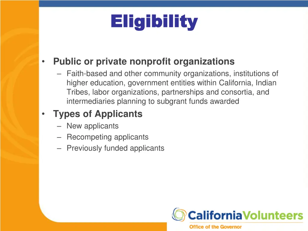 eligibility eligibility