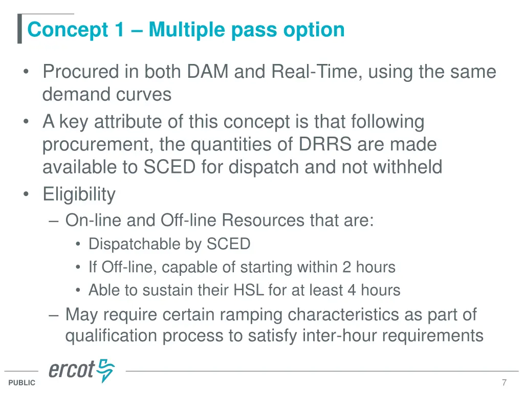 concept 1 multiple pass option