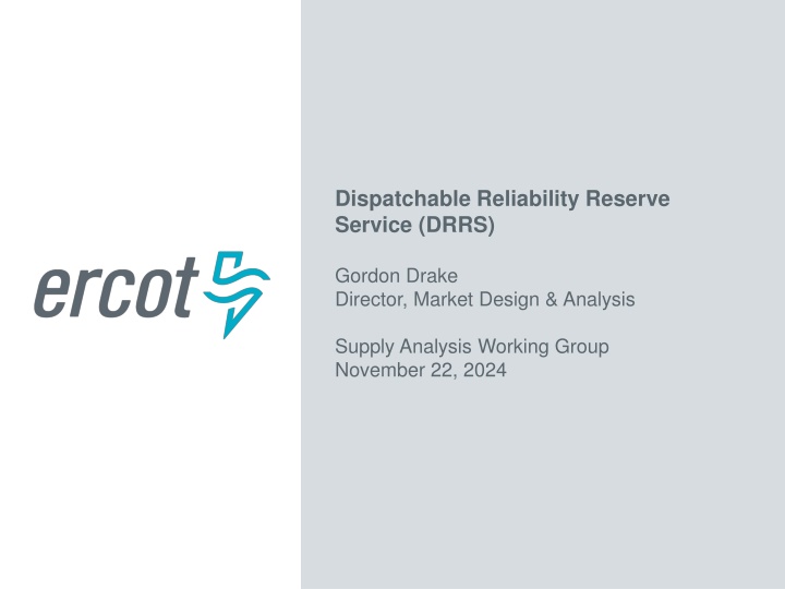 dispatchable reliability reserve service drrs