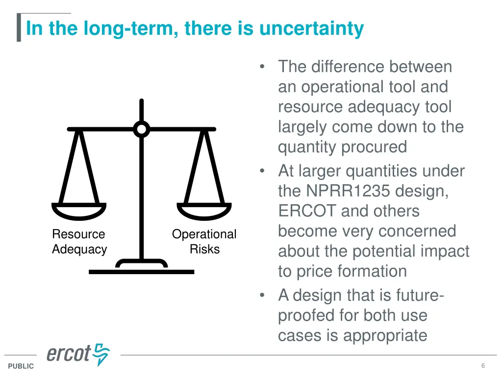 in the long term there is uncertainty