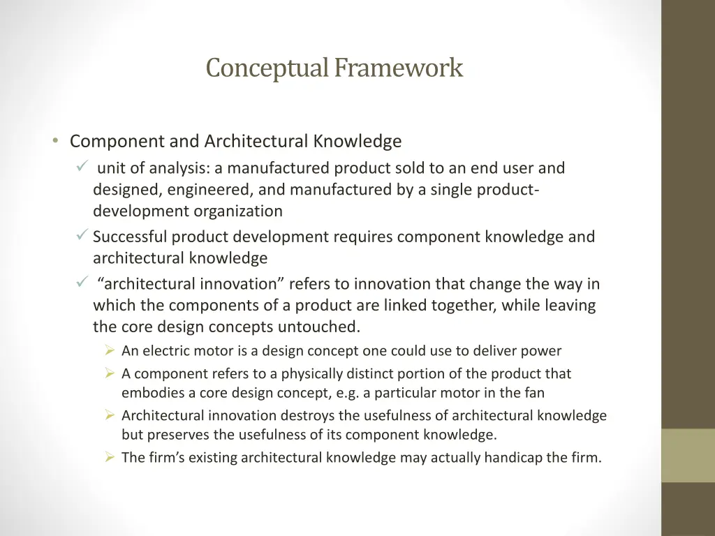 conceptual framework