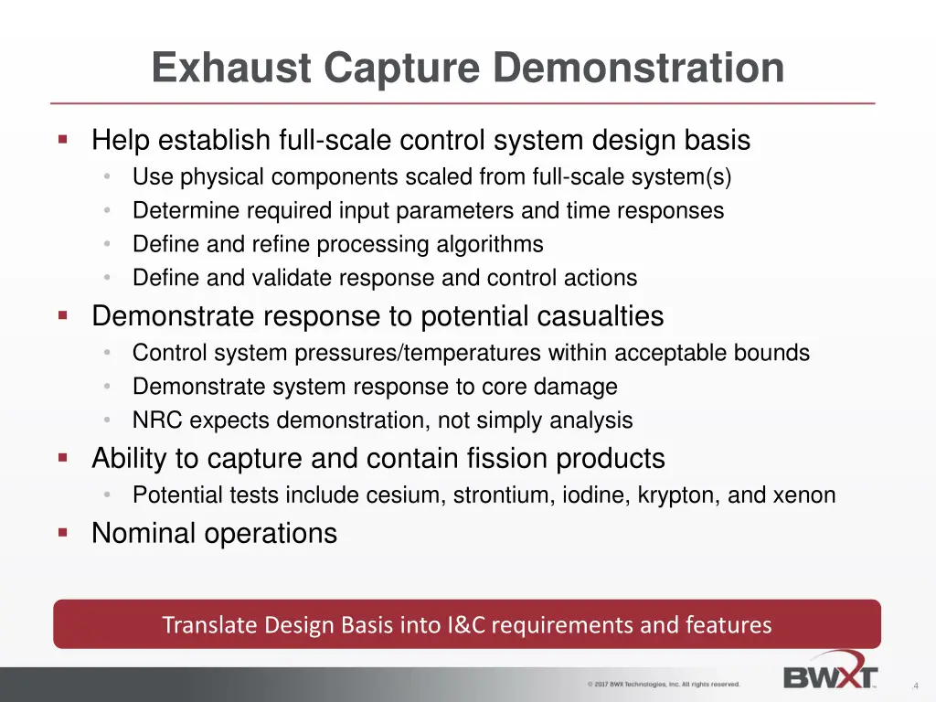 exhaust capture demonstration