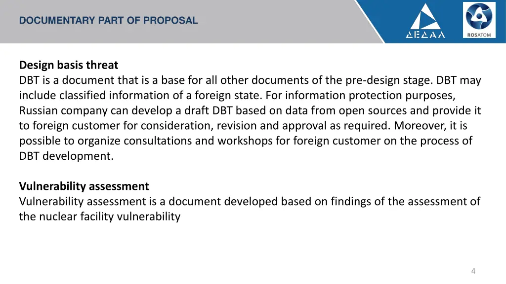 documentary part of proposal