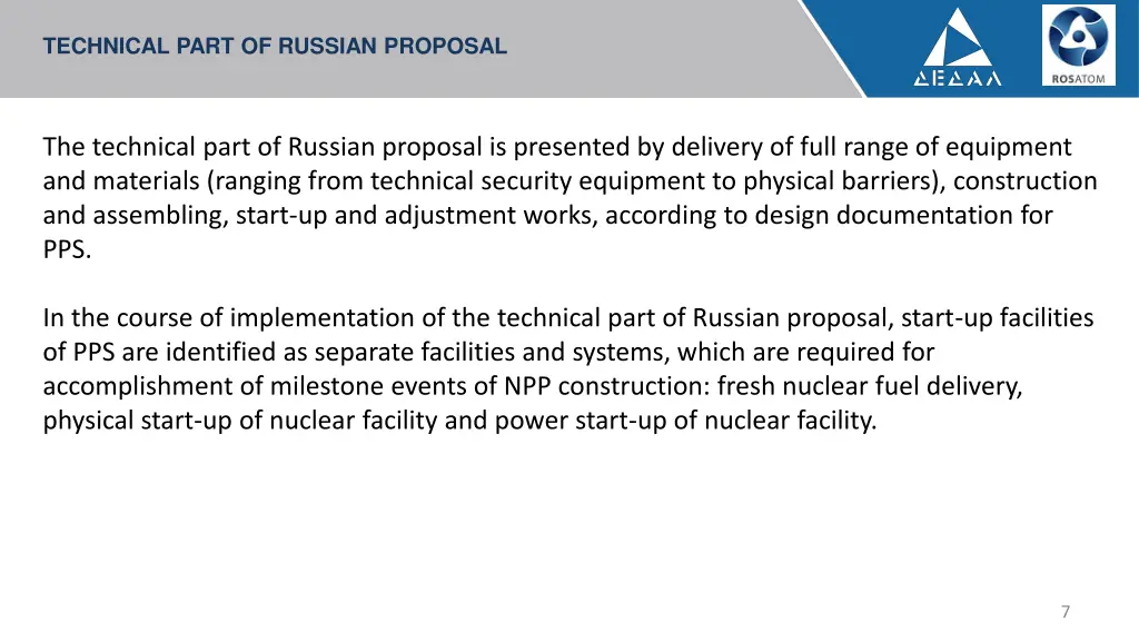 technical part of russian proposal
