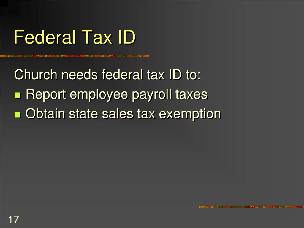 federal tax id