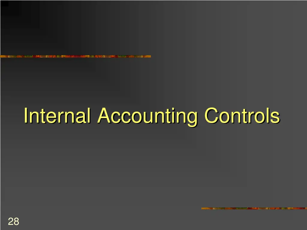 internal accounting controls