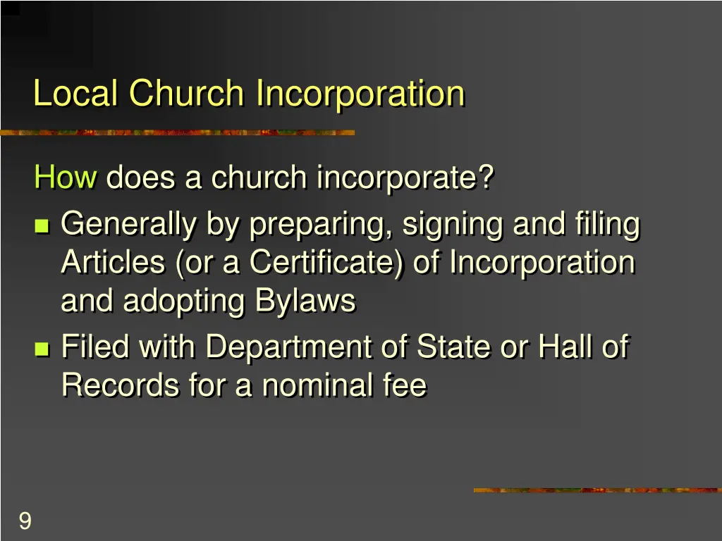 local church incorporation 2