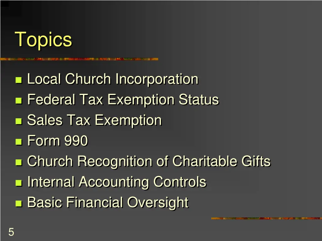 topics