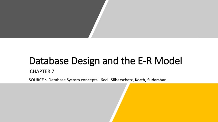 database design and the e database design