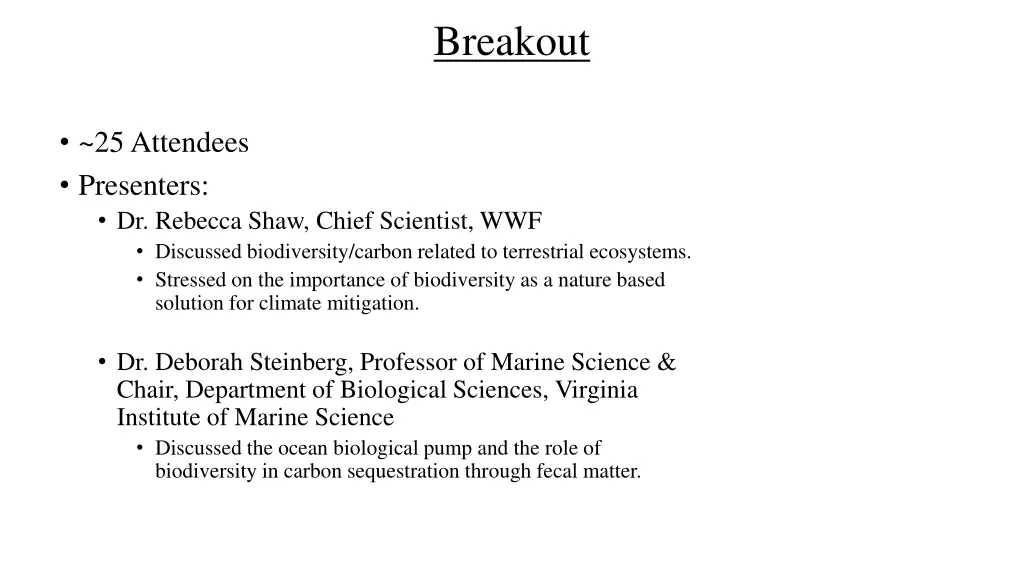 breakout