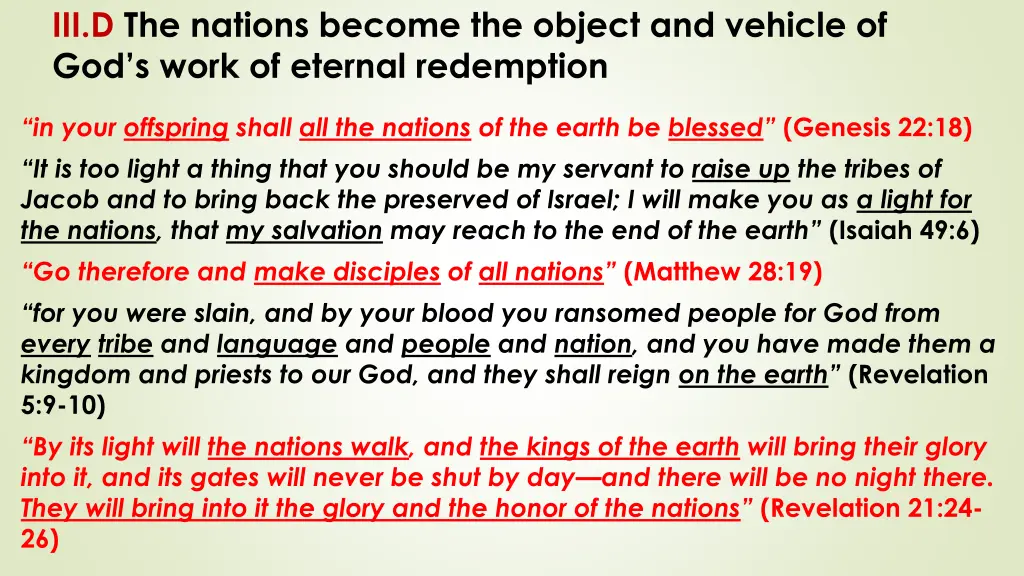 iii d the nations become the object and vehicle