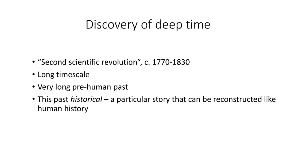 discovery of deep time