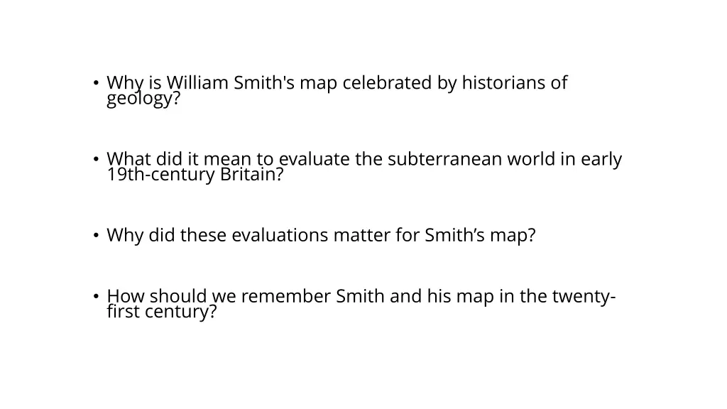 why is william smith s map celebrated