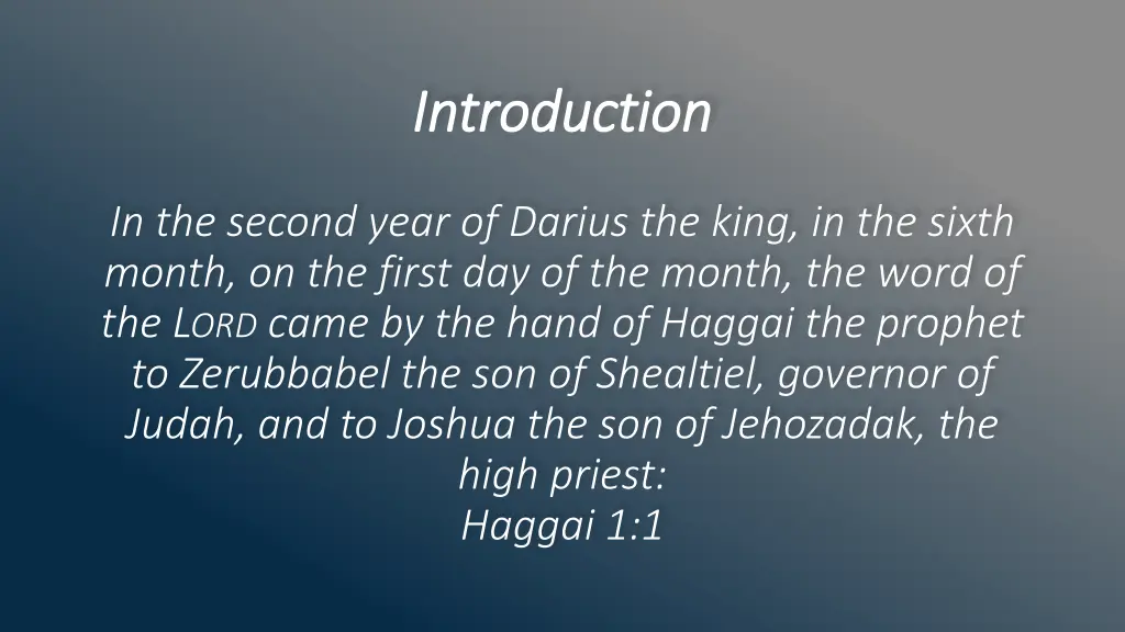 introduction introduction