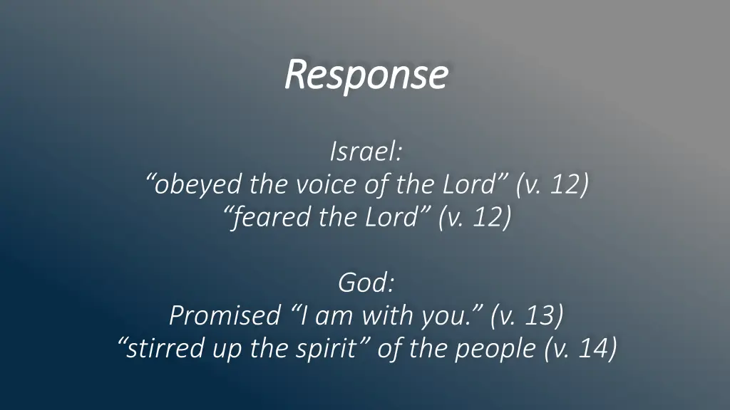 response response 1