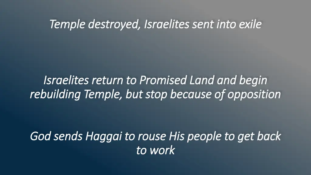 temple destroyed israelites sent into exile
