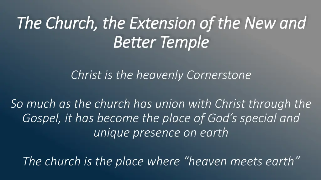 the church the extension 1